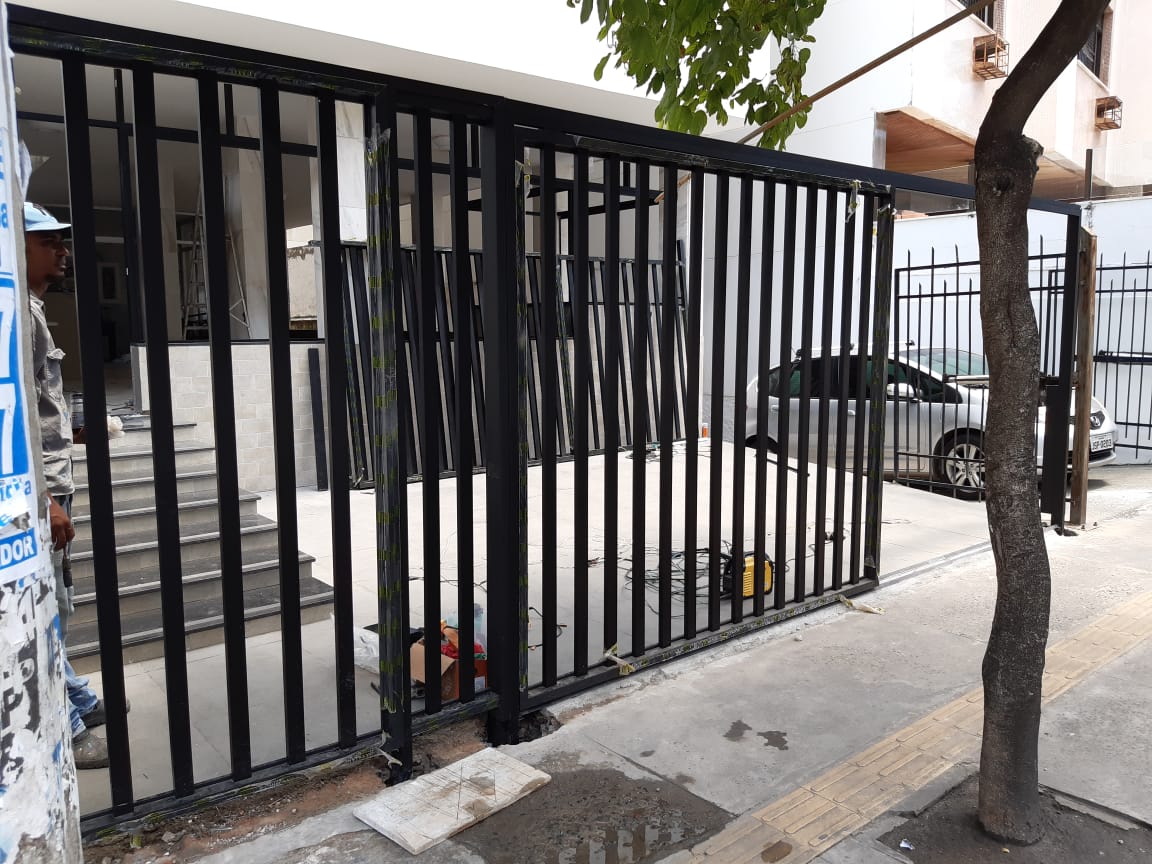 portão para garagem em salvador ferro aluminio deslizante automático